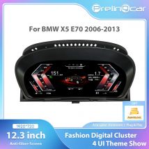 12.3 "Linux Auto LCD Cruscotto Per BMW X5 E70 X6 E71 2006-2013 CCC CIC Strumento Cluster Pannello Virtual CockPit Tachimetro