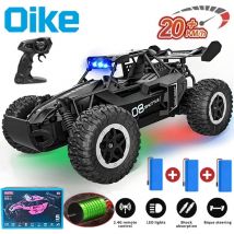 Oike RC Auto 1:16 Modell mit LED-Lichtern, ferngesteuertes Offroad-Kletterfahrzeug, Outdoor-Drift-Rennwagen, Spielzeug für Jungen, Geschenke