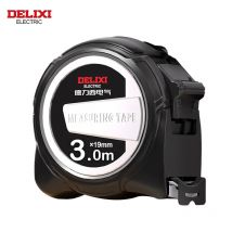 Metro a nastro elettrico DELIXI, 3M * 19MM ABS addensato Hard Anti Drop Shell Durable Meter righello scatola resistente all'usura RulerforHousehold