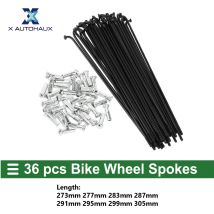 X Autohaux Raggi universali per bicicletta Raggi per ruote bici 14G 273mm 277mm 283mm 287mm 291mm 295mm 299mm Lunghezza Acciaio al carbonio Nero