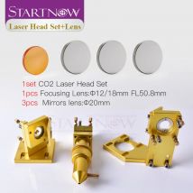 Startnow DIY CO2 Laser Kopf Set 12mm 18 Fokus Objektiv & 20mm Mo Si Spiegel Laser Integrative Montieren halter Für 4060 K40 Laser Maschine