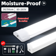 Tubo luminoso a LED a prova di umidità 50/30 cm Luci da cucina 20W 10W 6W Illuminazione per armadio Cucina Bagno Camera da letto Apparecchio a tubo 220V 110V