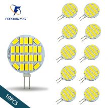 10 pz Ad Alta Luminosità12V24V Faretto Rotondo 5730 15 led/24 led No Sfarfallio Cappa Luce per Barche LED G4 Lampadina Sostituire Lampada Alogena