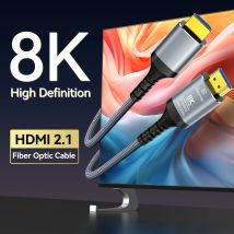 Kabel światłowodowy 8K HDMI 2.1 8K60Hz 4K120Hz Kabel HDMI Dynamiczny HDR/eARC/HDCP 2.3 Kompatybilny