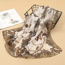 Luxuriöser, eleganter Chiffon-Schal für Damen, vielseitiger Schal, Sonnenschutz, dekorative Schals, modische Dame