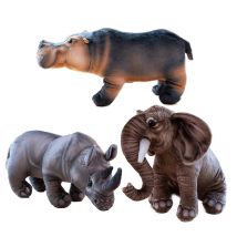 30 cm großer realistisch aussehender Stofftierelefant ​ ​   Hippo Nashorn Plüschtiere Stofftiere Zoo Souvenir Plüschtier Junge Geburtstagsgeschenk
