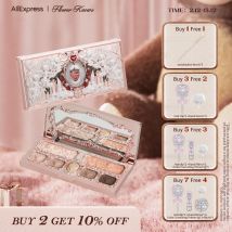 Flower Knows Strawberry Cupid Collection Tavolozza per trucco 14g Ombretto/Blush/Abrighello rosa