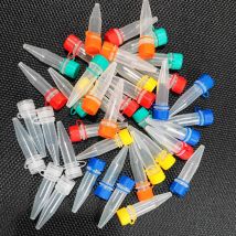 1,5 stücke, ml Labor klar Mikro plastik Reagenzglas Zentrifuge blau Schraub verschluss behälter für Labor proben Labor bedarf