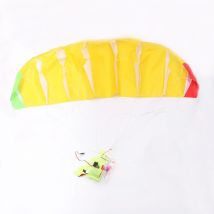 1Set Elektrische Fernbedienung Angetrieben Gleitschirm Flugzeug 81CM Indoor Kunstflug Fallschirm Mini Flug Paramotor für RC Hobby Spielzeug