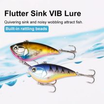 wondersee 50mm 70mm 8g 15g Flutter Vibration VIB Long Casting Sinking Wobbler Fishing Lure Hard Bait Crank Pike Clearance