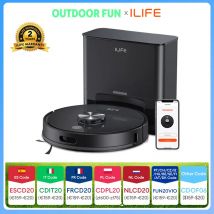 Aspiradora Robótica ILIFE T20s Ultra con Estación de Autovaciado, Succión de 10000 Pa, Batería de 4600 mAh, Tiempo de Funcionamiento Máximo de 300 Minutos