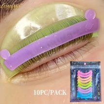 Lomansa 5 Color 10pc Silicone Eyelash Rods Softening Colorful Lash Lift Ribbon Perm Multi-Functional Eyelash Lifting Makeup Tool