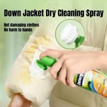 Trockenreinigungsspray für Daunenjacken, Downwear-Reinigungsmittel, Trockenreiniger, Ölfleckenentferner, Reinigungsflüssigkeit für Daunenjacken, Kleidungsschaum