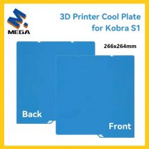 MEGA Kühlplatte für Kobra S1 Federstahl doppelseitige Platte 266 x 264 mm Bauplatte für Anycubic Kobra S1 3D-Druckerteile