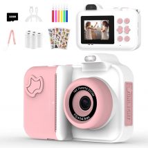 Kinder Kamera Instant Druck Kamera Für Kinder Dual Objektiv Video Aufnahme Foto Thermodruck Mini Digital Kamera Mit 32G Karte
