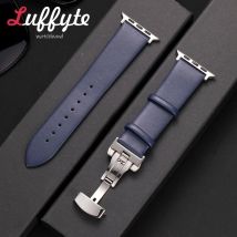 Ultradünnes Lederarmband für Apple Watch Band 38/40/41/42/44/45/46/49 mm Sportarmband für IWatch Serie Ultra 1–10