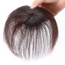 Head Covering Wig Natural Invisible One-Piece Short Straight Hair Replacement Patch Lightweight Seamless Synthetic Wig
