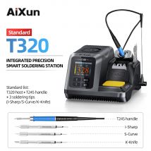 AIXUN T320 200W 2S Stazione di saldatura a riscaldamento rapido con punte per manico per saldatore T245 T210 per riparazione di saldatura PCB del telefono