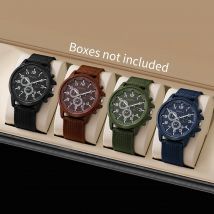 1/4PCS Mode Männer Uhren Luxus Militär Sport Kalender Quarz Armbanduhr Männer Casual Nylon Uhr Reloj Hombre (ohne Box)