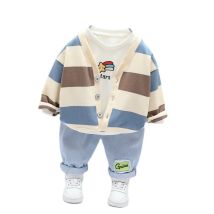 Neue Frühling Herbst Baby Kleidung Kinder Jungen Casual Jacke T-Shirt Hosen 3 Teile/satz Kleinkind Kostüm Infant Kleidung Kinder Trainingsanzug