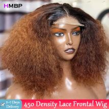 Verworrene gerade 450-Dichte P4/30-Farben, leimlose Lace-Frontal-Perücke, Echthaar, fertig zum Mitnehmen, 13 x 6/360 HD-Lace-Frontal-Perücken für Frauen