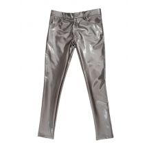 M-4XL Wet Look PVC Jeans Herren Glänzende PU Leder Bleistift Hosen Strumpfhosen Mode Motorrad Hosen Legging Spodnie Pantalon Clubwear