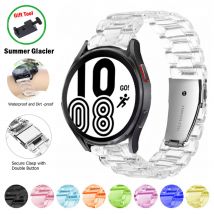 Cinturino trasparente + strumento per Samsung Galaxy watch 7/6/5/4/classic/3/pro/Active 2 Glacier 20mm/22mm braccialetto huawei gt 3-pro-2-band