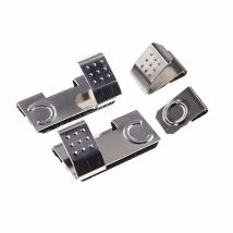 10 -100 Pairs Battery Clip A AA CR2 CR123A 18650 Spring Steel Nickel Plated Positive Negative Mate