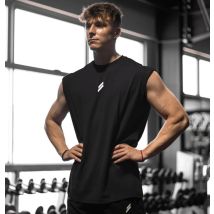 Camiseta deportiva sin mangas para hombre, chaleco de secado rápido, traspirante, ampia, per allenamento, Verano