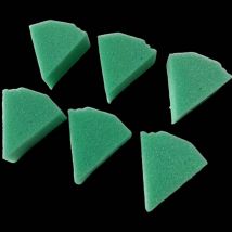 100pcs Green Endo Sponge Foam  Dental Triangle Cushions Refills Inserts Files