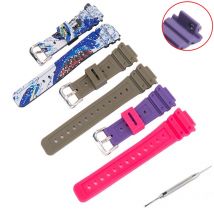 Men's 16mm Resin watch band accessories compatible for Casio GA-2100 GA2110 GA-B2100 watch strap women rubber sports wristband