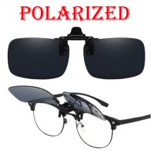 1 pz / 2 pz Clip polarizzata su occhiali da sole Miopia Occhiali da sole Occhiali da guida Occhiali da pesca Occhiali per la visione notturna