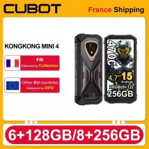 Cubot KingKong Mini 4, robustes Android 15-Smartphone, 4,7-Zoll-Display, 90 Hz, 4700 mAh, 6 GB + 128 GB, 8 GB + 256 GB, NFC, 48 MP, Camping-Licht