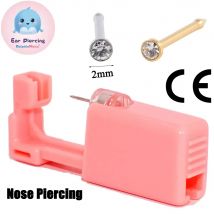 1-6 Stück Einweg-Pistolen-Piercing-Pistole 316l chirurgischer Stahl-Nasen stecker sterilisiertes vertikales Verpackungskörper-Pannen-Kit