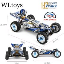 Wltoys Nowość 124017 -V8 1/12 2.4G Racing RC Cars 4WD Brushless Motor 75Km/H High Speed Remote
