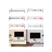 Monitor Stand Riser Computer Heightened Shelf Desktop Organizer Keyboard Storage Monitor Riser Holder for Computer Screen Parts
