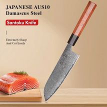 7 "Santoku Messer Damaskus Stahl profession elle Kochmesser Küchen fleisch Schneiden Gemüse beil japanische handgemachte Kochute nsilien