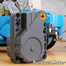 MOC Technische Teile Pull Back Motor 6x3x5 Bausteine Kompatibel mit Legoeds 12799 12787c01 Auto Fahrzeug Trägheit Motor Spielzeug