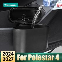 For Polestar 4 EV 2024 2025 2026 2027 ABS Car General Suspension Creative Trash Can Supplies Decorative Accessories Supplies