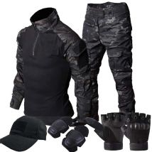 Taktyczny Mundur Wojskowy Outdoorowy Strój Kamuflażowy Koszule Bojowe Spodnie Męskie Wędkarstwo Trening Airsoft Paintball Odzież Myśliwska Zestawy