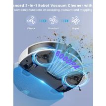 OKP L6 Aqua Pro Robot Vacuum and Mop combo, 6000Pa Suction,dTOF LiDAR Navigation,Compatible with Alexa/Google/WiFi