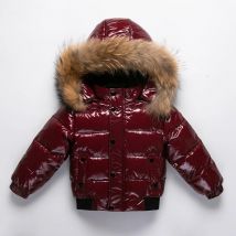 Unitim 1-6 Jahre neue Winter Kleinkind Jungen Schnee anzug Kapuze warmen Kragen Jungen Winter verdicken Mantel Oberbekleidung Kinder Jungen 90% Ente Daunen