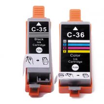 Canon PGI 35 Cli 36 Tintenpatronen kompatibel mit Canon PIXMA IP100B iP110 TR150