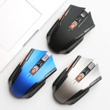 Ergonomische 2,4 G kabellose Maus, 6 Tasten, tragbare kabellose Maus mit USB-Empfänger, Gaming-Maus für PC, Laptop, Desktop-Computer
