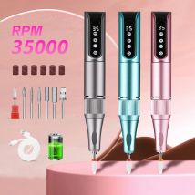 35000 giri/min penna per trapano per unghie senza fili penna per lucidatura per lima per unghie USB ricaricabile trapano per unghie portatile trapano per manicure salone di casa