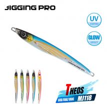 JIGGINGPRO 60g 80g 100g 150g 200g THEOS Metal Jig Shore Offshore Jigging Lure Mare Attrezzatura da pesca Tonno Amberjack Kingfish
