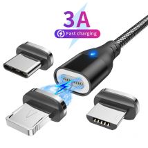 Magnetisches Schnelllade-Micro-USB-Typ-C-Kabel für iPhone Samsung Xiaomi Realme Oneplus Huawei Handy Magnetdraht Datenkabel