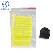 Malathorne 30 Pcs Cylinder-shaped Sponge Brush for Water-Base Table Tennis Glue+Random Color Clip Racket DIY Tools Accessories