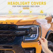 Scheinwerfer-Abdeckung umgibt Trim Guard für FORD RANGER 2023 2024 T9 Next Gen WILDTRAK SPORT XLT XL XLS Lampenhaube Schutzabdeckung