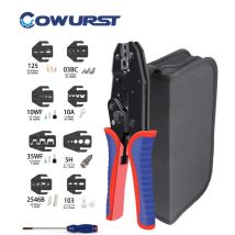 Set di Pinze Crimpatrici Pre-Isolate da 9 Pollici HS-30J HS-2546B con Cricchetto per Terminali OT UT RV SV